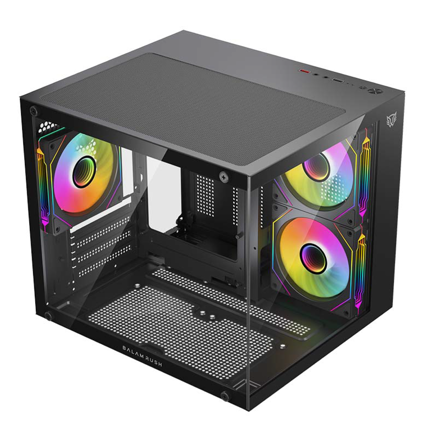 Balam Rush Compact Mini Tower Tank Glow Plus 3700 Black Gaming PC Case