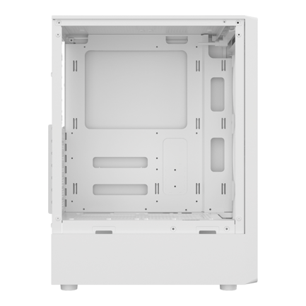 Balam Rush Gamer Cabinet Compact Media Tower Dragonfly Wood GM580 Balam Rush / White