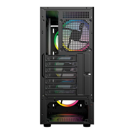 Gabinete Gamer Balam Rush Compact Media Torre Dragonfly Ventra GM570 / Negro