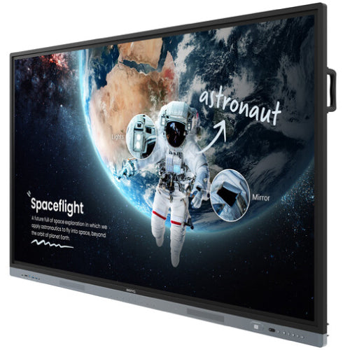 BenQ 65" RM6504 Interactive IR Anti-Germ 4K UHD 3840x2160 50-Point Touch Android 13 Display