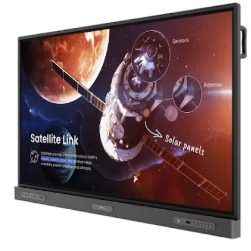BenQ RP7504 Interactive IR Anti-Germ 75" 4K UHD 3840x2160 50-Point Touch Android 13 6 Sensors Display