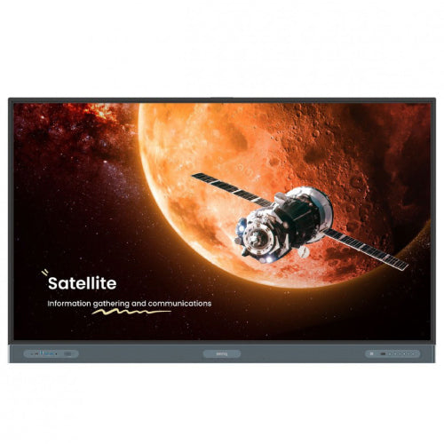 BenQ RP7504 Interactive IR Anti-Germ 75" 4K UHD 3840x2160 50-Point Touch Android 13 6 Sensors Display