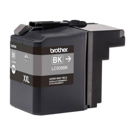 Tinta Brother LC509BK Súper Alto Rendimiento Hasta 2400 Páginas Color Negro
