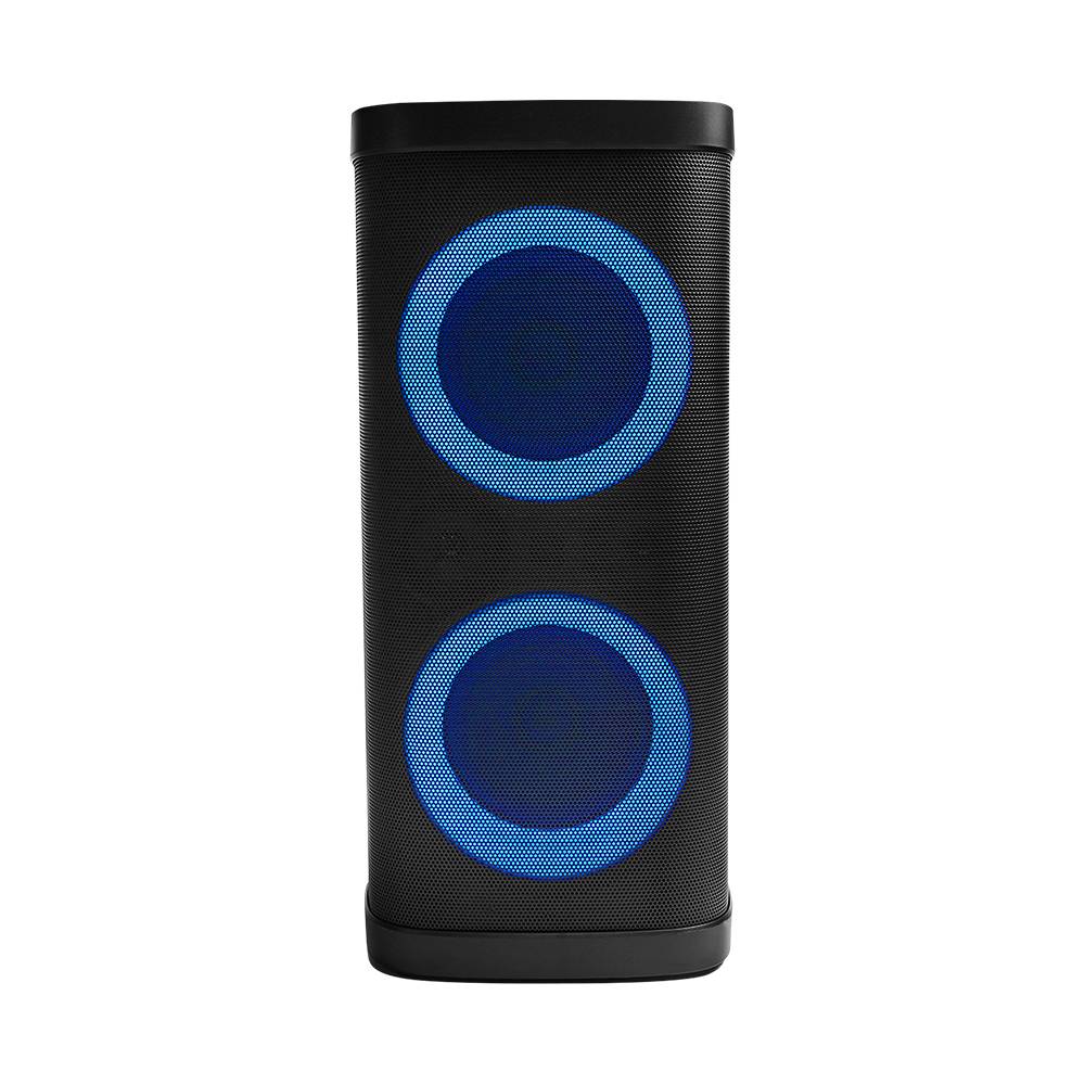 VORAGO KSP-580 SPEAKER 2x6.5 2x2.5 TWEETER 40W RMS 3600mAh CIRCLE LED TWS MICROPHONE USB / TF / AUX / BT