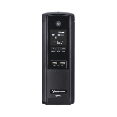 UPS de 1500 VA/900 W, Topología Línea Interactiva, Entrada 120 Vca NEMA 5-15P, Tipo Torre, Con 12 Tomas NEMA 5-15R, 5 años de garantía