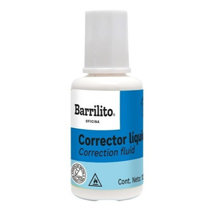 Liquid Correction Fluid Barrilito Bottle 12ml 1 Pc