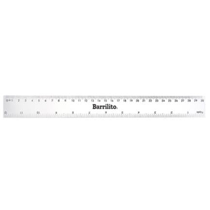 Barrilito Plastic Ruler 30cm