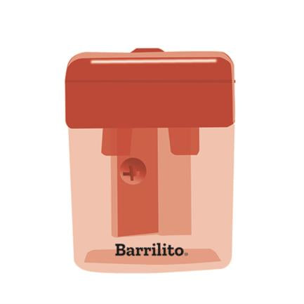 Barrilito Pencil Sharpener with Medium Canister Box with 12 Pieces