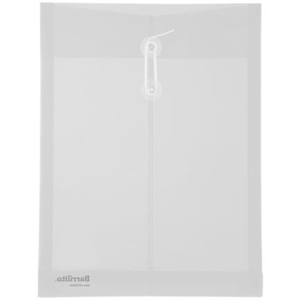 About Transparent Plastic Barrel with Vertical Letter Thread Pack of 12 Pieces