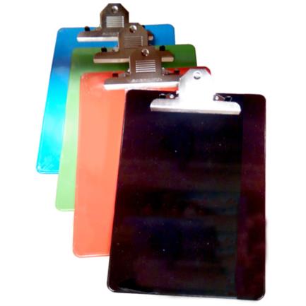Plastic Barrel-Clip Clipboard Letter Size Assorted Colors
