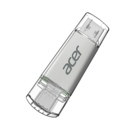 Biwin USB Acer UT300 32GB DUAL USB-A/USB-C Silver Flash Drive