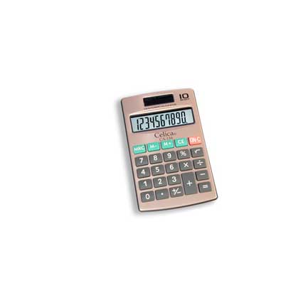 CALCULATOR CELICA POCKET 10 DIGIT DUAL METAL COVER