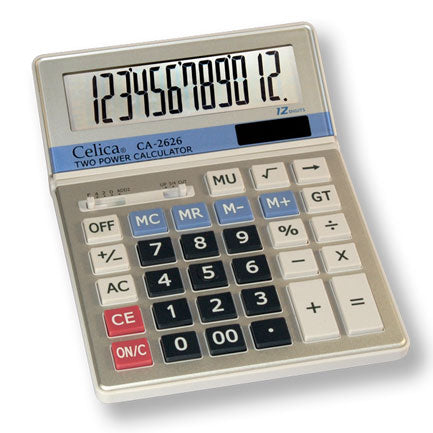 CELICA CA-2626 12 DIGIT DUAL DESKTOP CALCULATOR