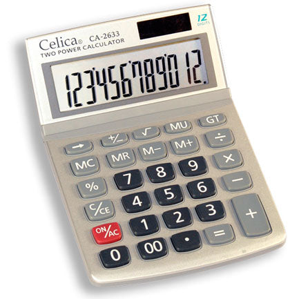 CELICA CA-2633 SEMI-DESKTOP CALCULATOR 12 DIGIT DUAL POWER