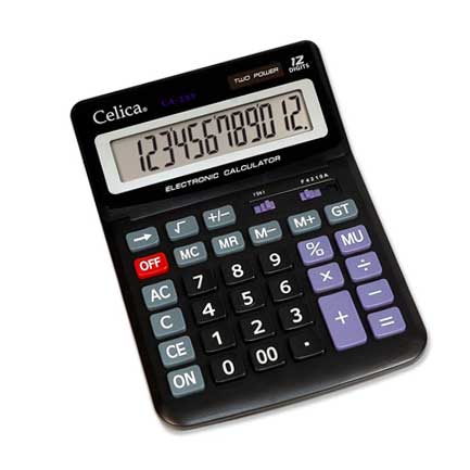 CELICA MEGA DESKTOP CALCULATOR 12 DIGIT BAT/SOL