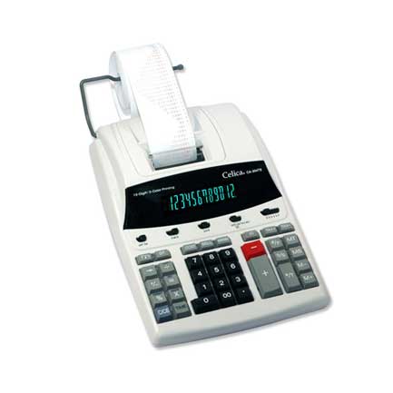 Celica 12-Digit 2-Color Printing Calculator 4.3 Lines/Sec