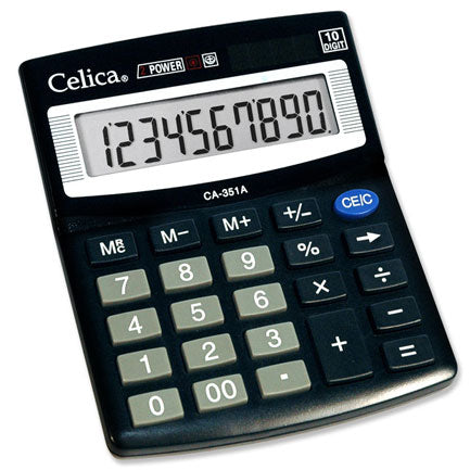 Celica CA-351A Semi-Desktop Calculator 10 Digits