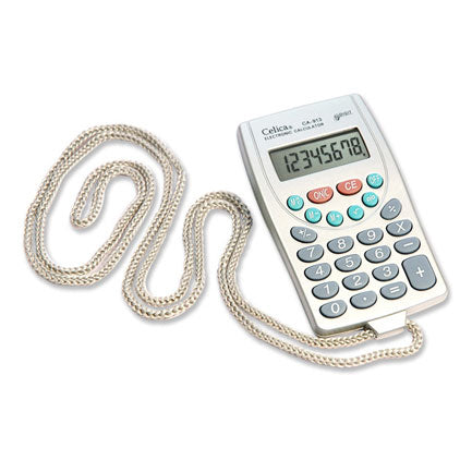 CALCULATOR CELICA HAND CORD 8 DIGITS BATTERY