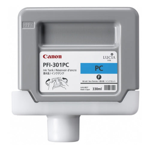 Tinta Canon PFI-301PC Color Photo Cian de 330ML