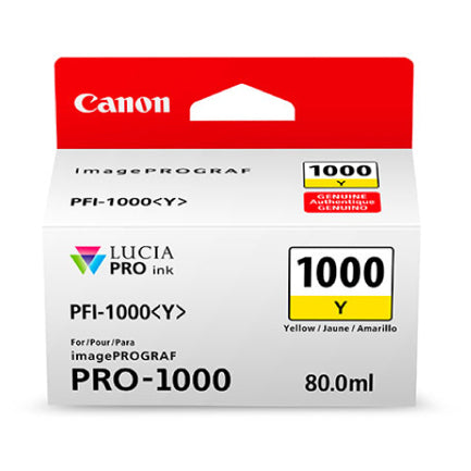Canon PFI-1000R Y Lucia Pro Ink Tank 80ML Yellow Color