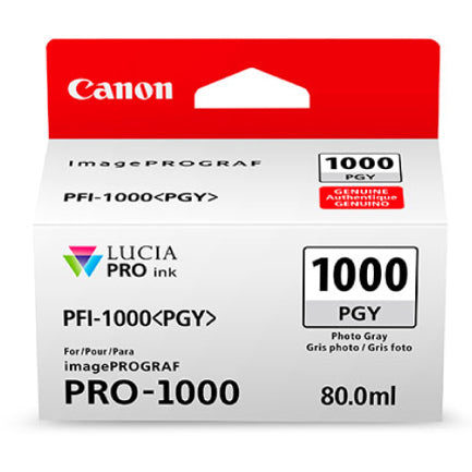Canon PFI-1000R GY Lucia Pro Ink Tank 80ML Gray Ink