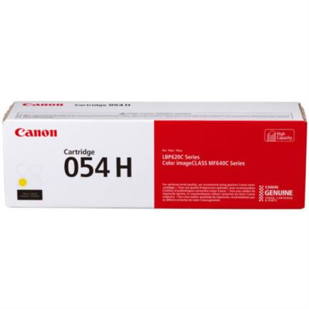 Canon 054H Toner 2300 Pages Yellow