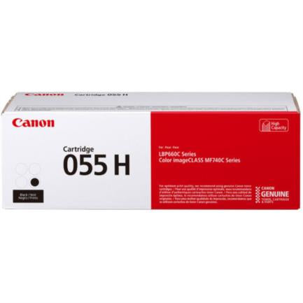 Canon 055H High-Yield Black Toner Cartridge, 7600 Pages