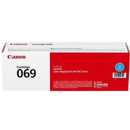 Canon 069 Toner Yield 1900 Pages Cyan