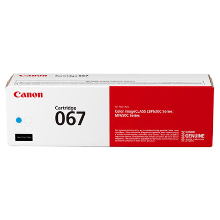 Canon 067 Toner Yield 1250 Pages Cyan