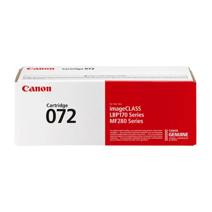 Canon 072 Black Toner Cartridge, 1400 Pages for LBP172 / MF289 / MF284