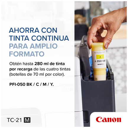 Canon imagePROGRAF TC-21 M 24" Plotter with Continuous Ink Supply System and Flatbed Scanner