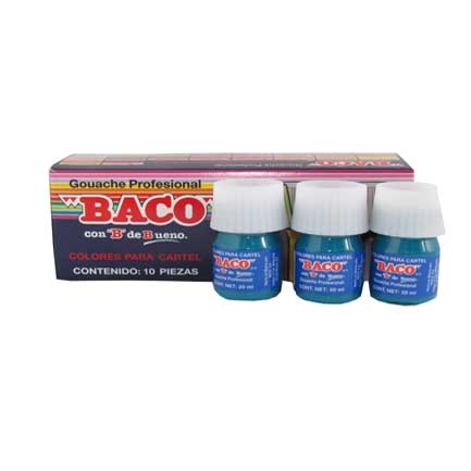 PAINT BACCO FOR POSTER 20ML TURQUOISE BLUE #65 PK/10