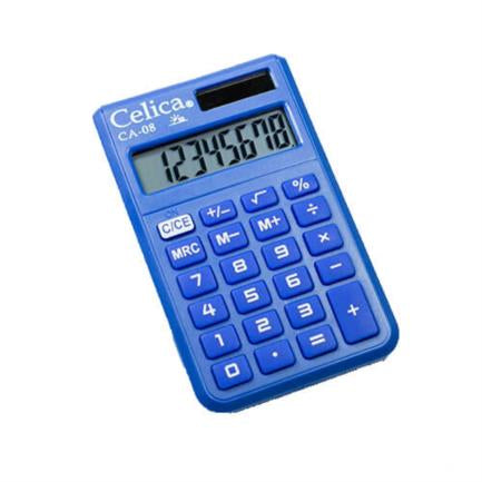 8-Digit Celica Pocket Calculator Blue