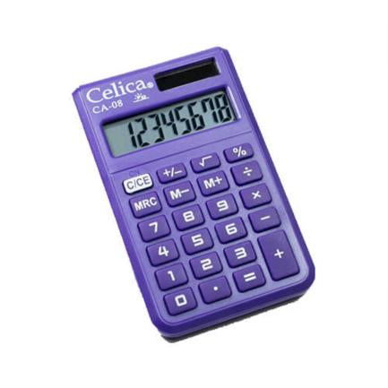 CELICA POCKET CALCULATOR 8 DIGITS PURPLE