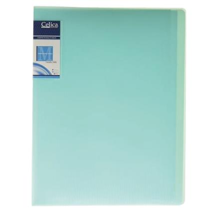 Multisheet Pocket Folder Celica with 20 Semi-Translucent Letter Size Blue Sheets