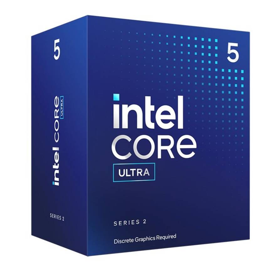 Procesador Intel Core Ultra 5 225F S-1851 4.90GHz 10 Nuc 20MB Sin Graficos Ultra Series 2 Arrow Lake