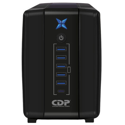UPS CDP R-UPR 1008 Interactive 1000VA/500W 8 Outlets LED Operation Indicators