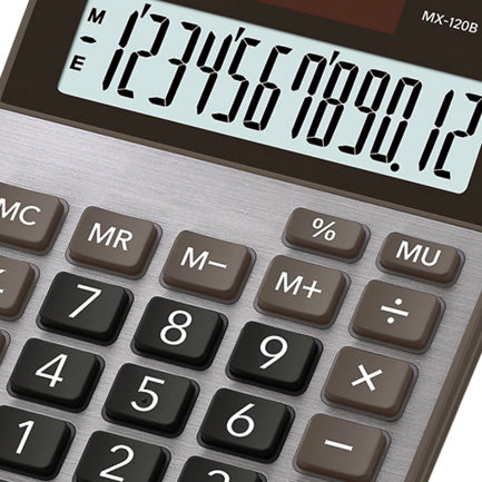 Casio MX-120B Desktop Calculator 12-digit extra-large display dual battery power