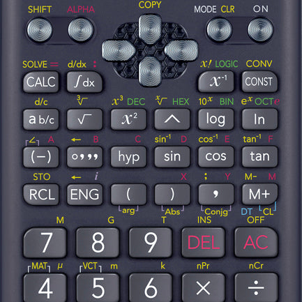 Calculadora Cientifica Casio mas de 400 funciones FX-991MS-2 para preparatoria y universidad negra 2 lineas SVPAM