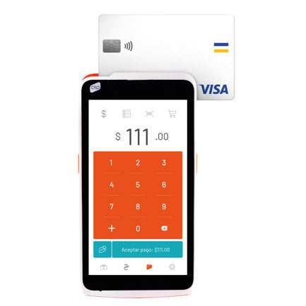 Terminal Portátil Clip Pro 2.0 Acepta Tarjetas de Crédito/Débito Cuenta con Internet Propio