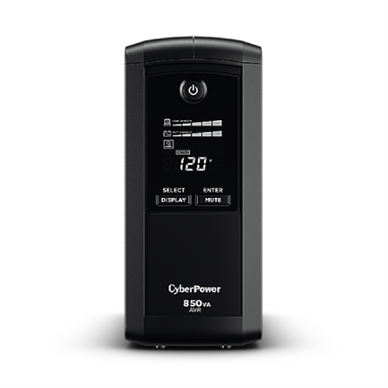 UPS Cyberpower 850VA 510W LCD Voltage Regulator 9 Outlets