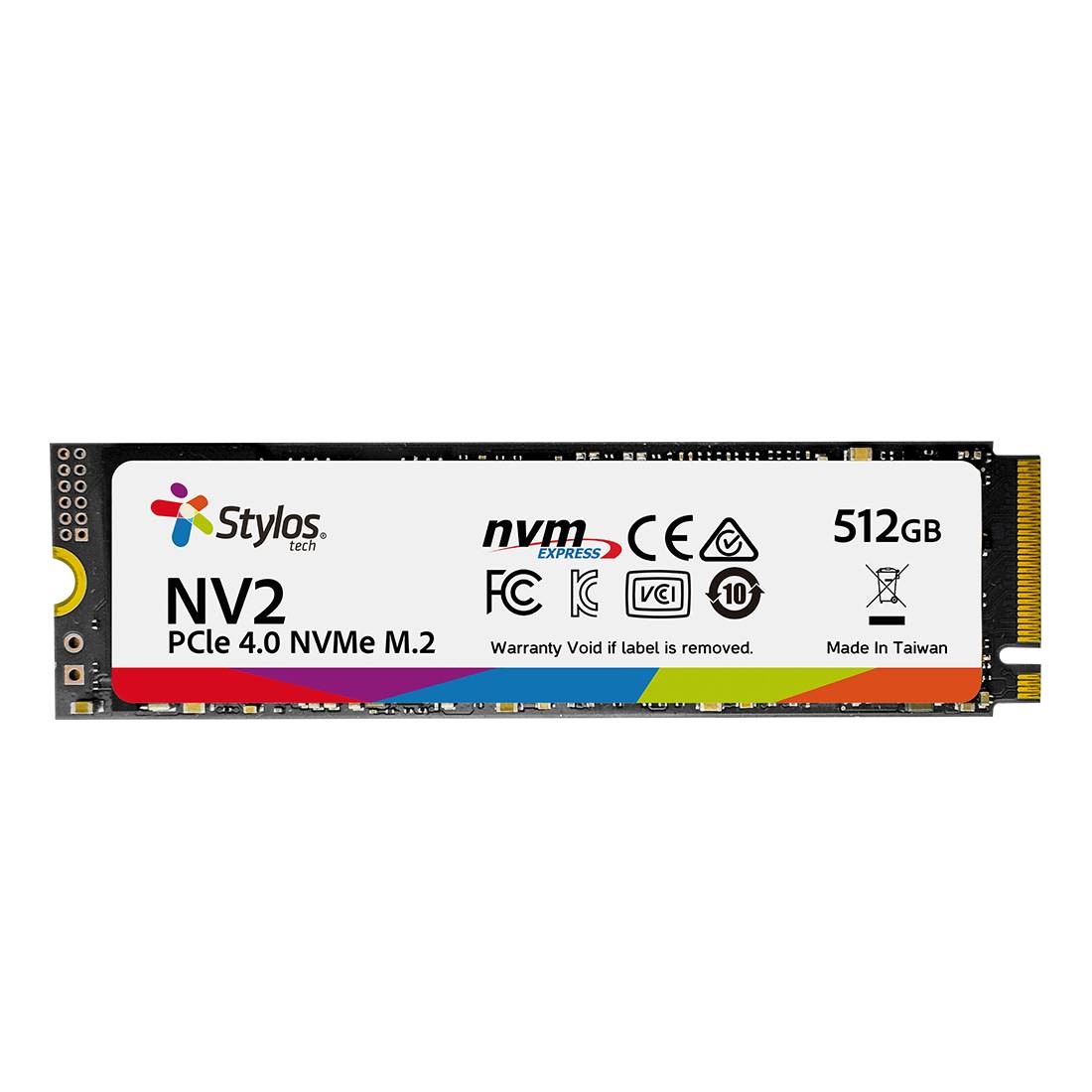 SSD Stylos NVMe 512GB M.2 2500 MB/s Escritura 3000 MB/s Lectura PCI Express 3.0