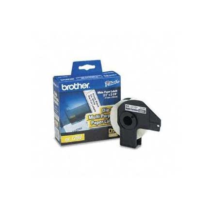 Brother DK1204 Pre-cut Labels Black Text on White Tape 17mmx54.3mm 400 Labels