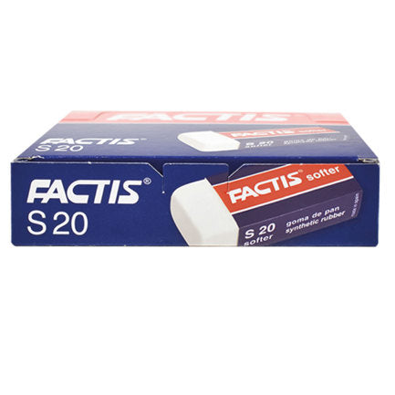 Dietrix large soft eraser with sleeve Factis S20 box of 20