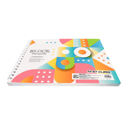 Cuaderno de dibujo Marquilla Dietrix Fist Class con papel de china con 50 hojas 32.2 X 24.6 cms