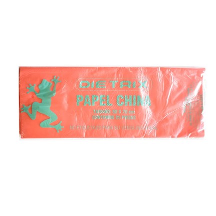 Papel de China Dietrix 50x70cms Rojo Paquete con 25 Hojas