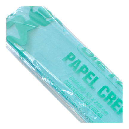 Papel Crepe Dietrix 50x200cms Azul Claro Paquete con 10 Hojas