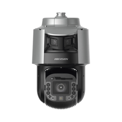[TandemVu] Domo PTZ IP 4 Megapixel con Cámara Panoramica 180º de 6 Megapixel / 25X Zoom / 300 mts IR y 30 mts Luz Blanca / IP67 / IK10  / Autoseguimiento / Wiper / Deep learning / Entrada-Salida de Audio y Alarma / Ultra Baja Iluminació