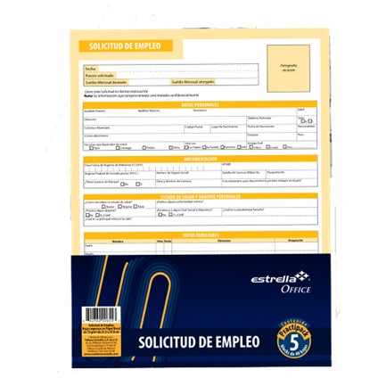Job Application Block 40 Sheets