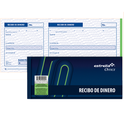 STAR BLOCK RECEIPT MONEY 50 SHEETS